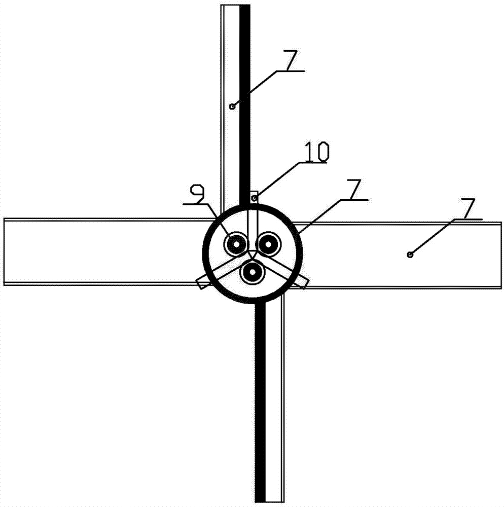 Construction method for swing-injected agitating composite piles