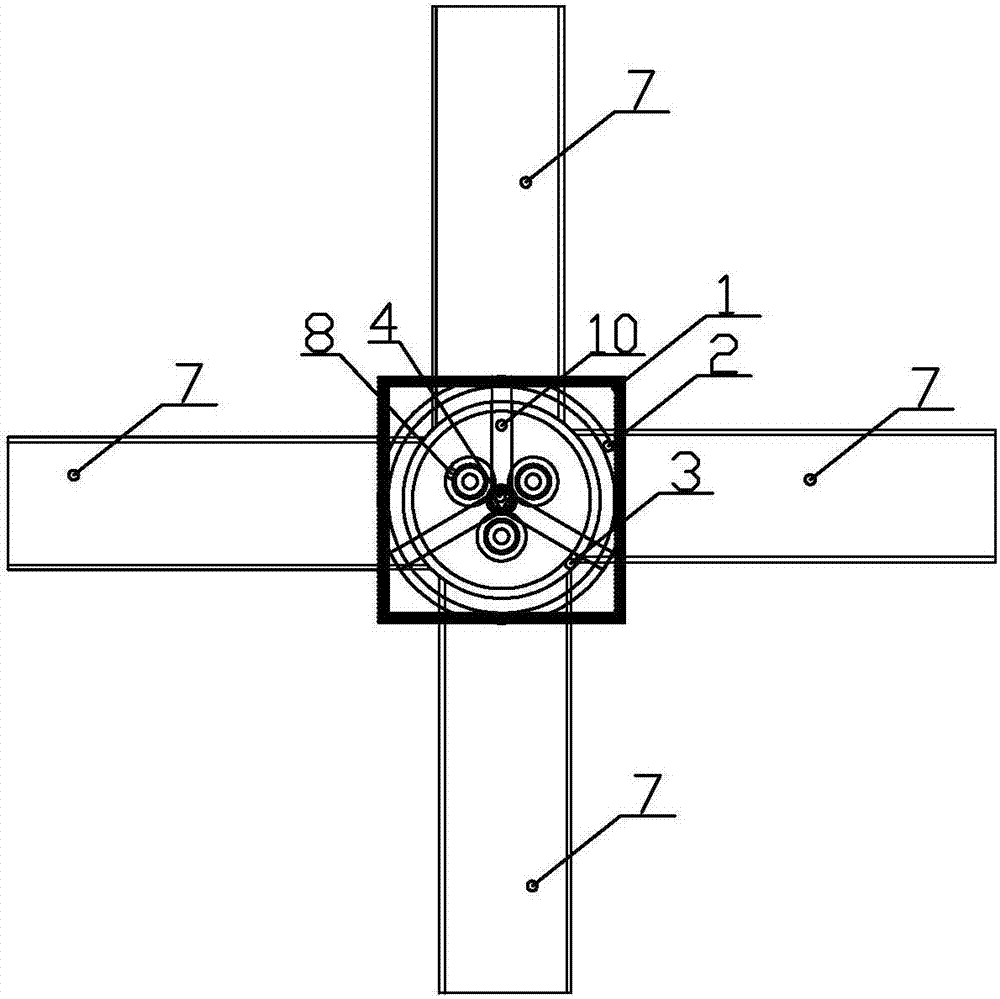 Construction method for swing-injected agitating composite piles