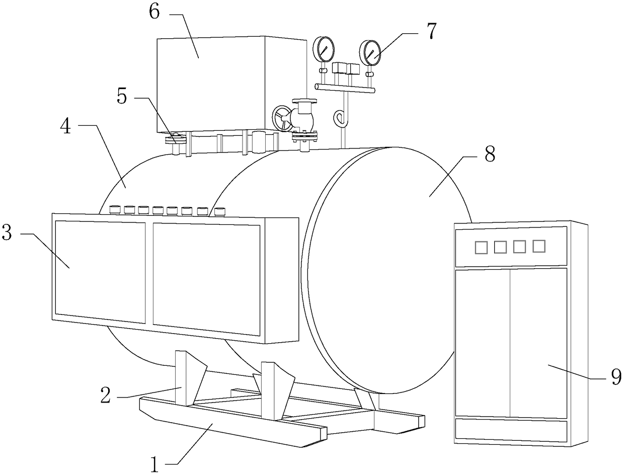 Uniform heating melting device for petroleum asphalt