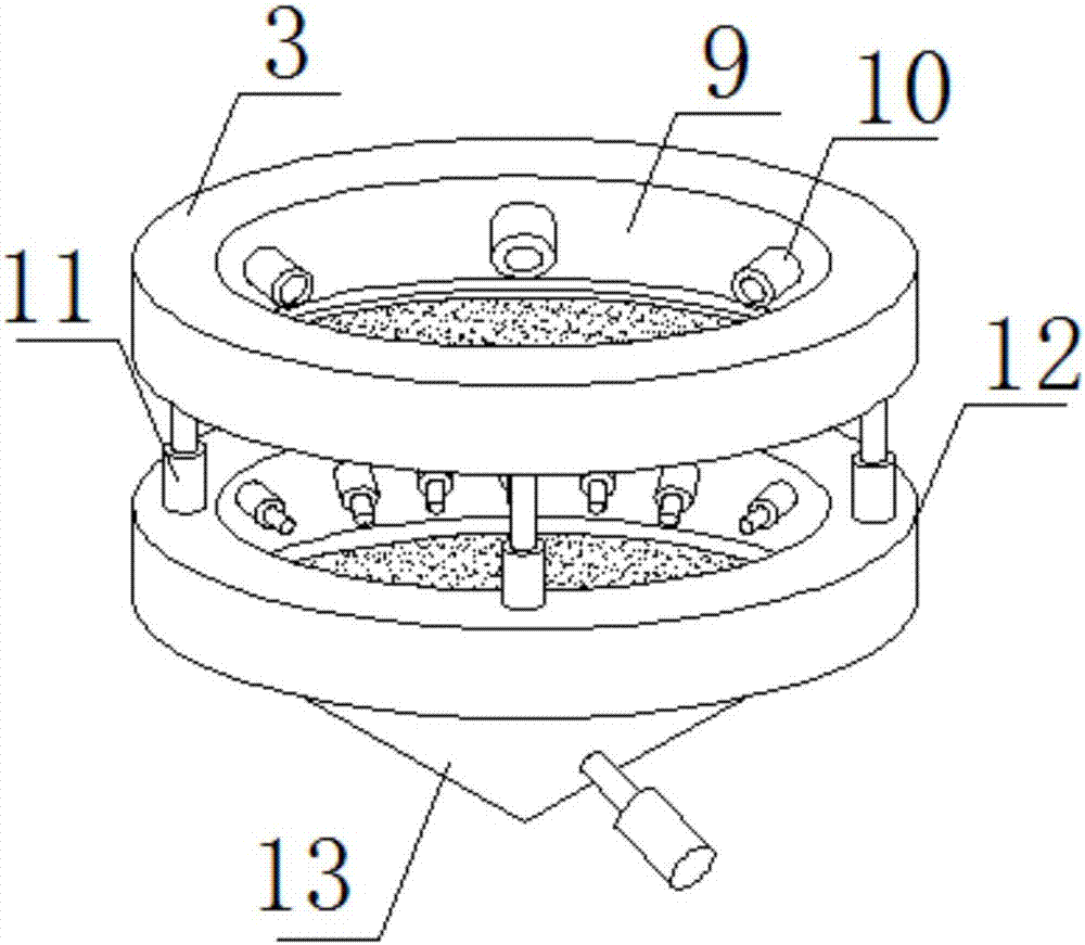 Cleaning device for marine organism food processing