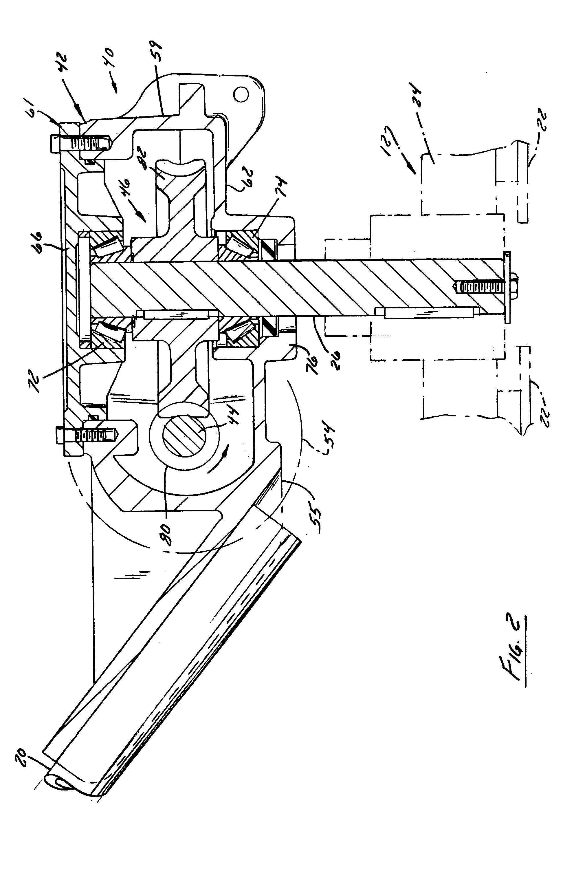 Trowel gearbox brake