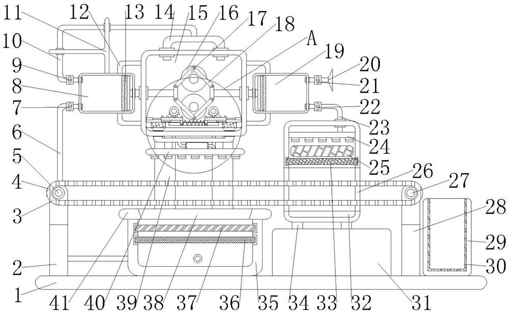 PCB cleaning and drying integrated device for LED production and processing