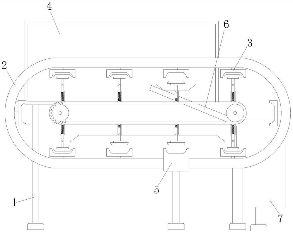 An automatic feeding agricultural rice beating device