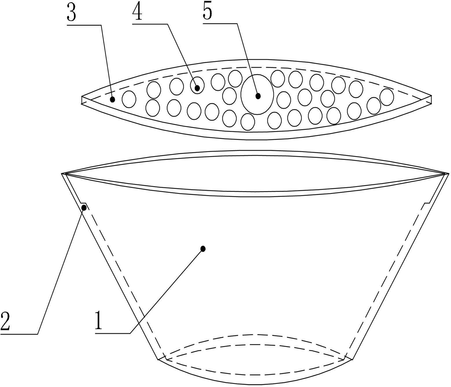 Foot basin convenient for feet to air