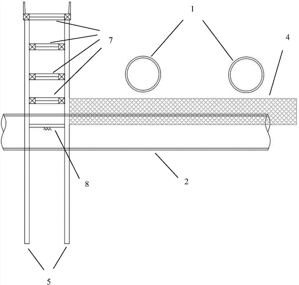 Pile strengthening system with MJS construction method for under-crossing existing tunnel in water-rich sand layer shielding and construction method