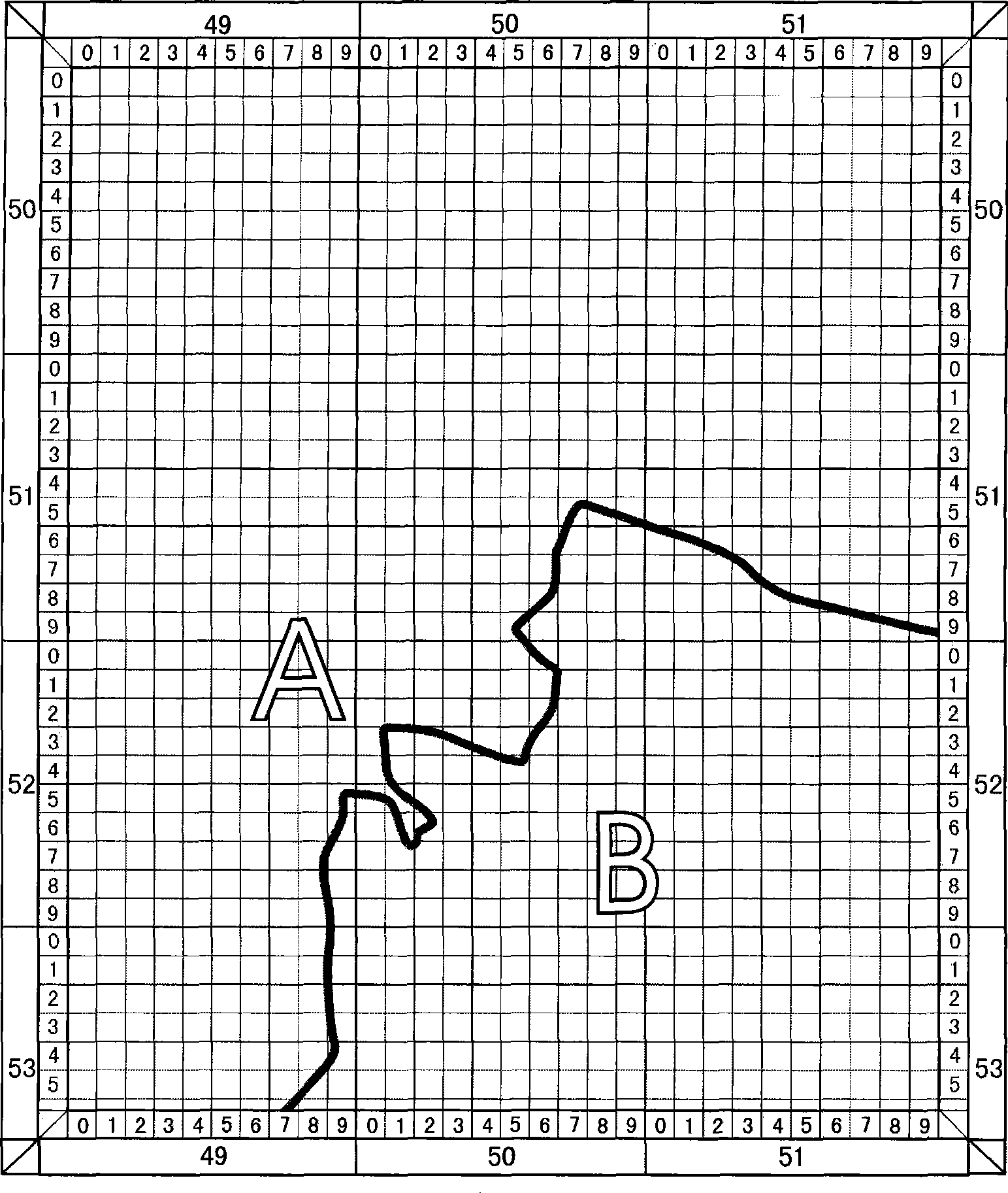 Method for coding addresses of nationwide units