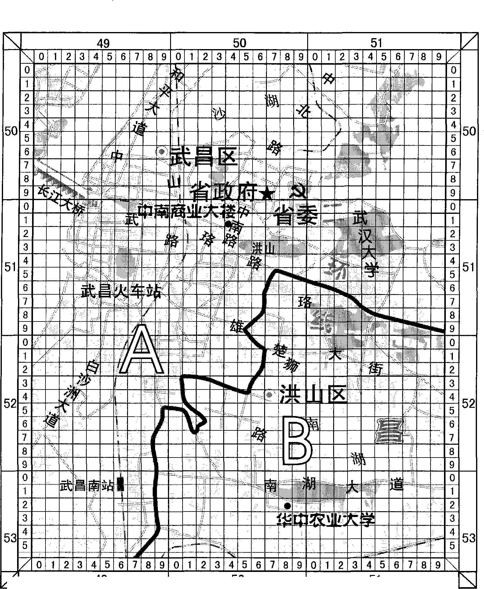 Method for coding addresses of nationwide units