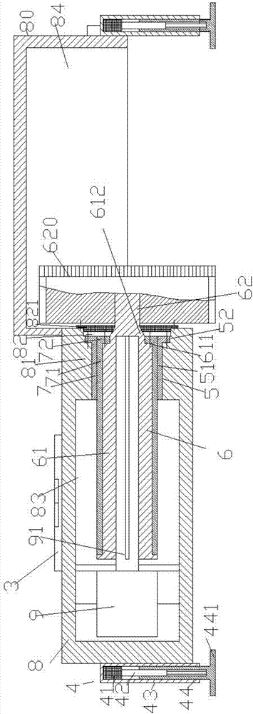 Hydraulic-lifting road construction device