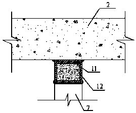 Combination T beam bridge assembly type cross connection reinforced structure and reinforcing method thereof