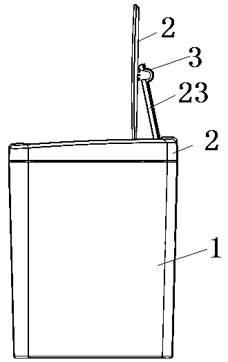 Garbage can uncapping mechanism without touching hands