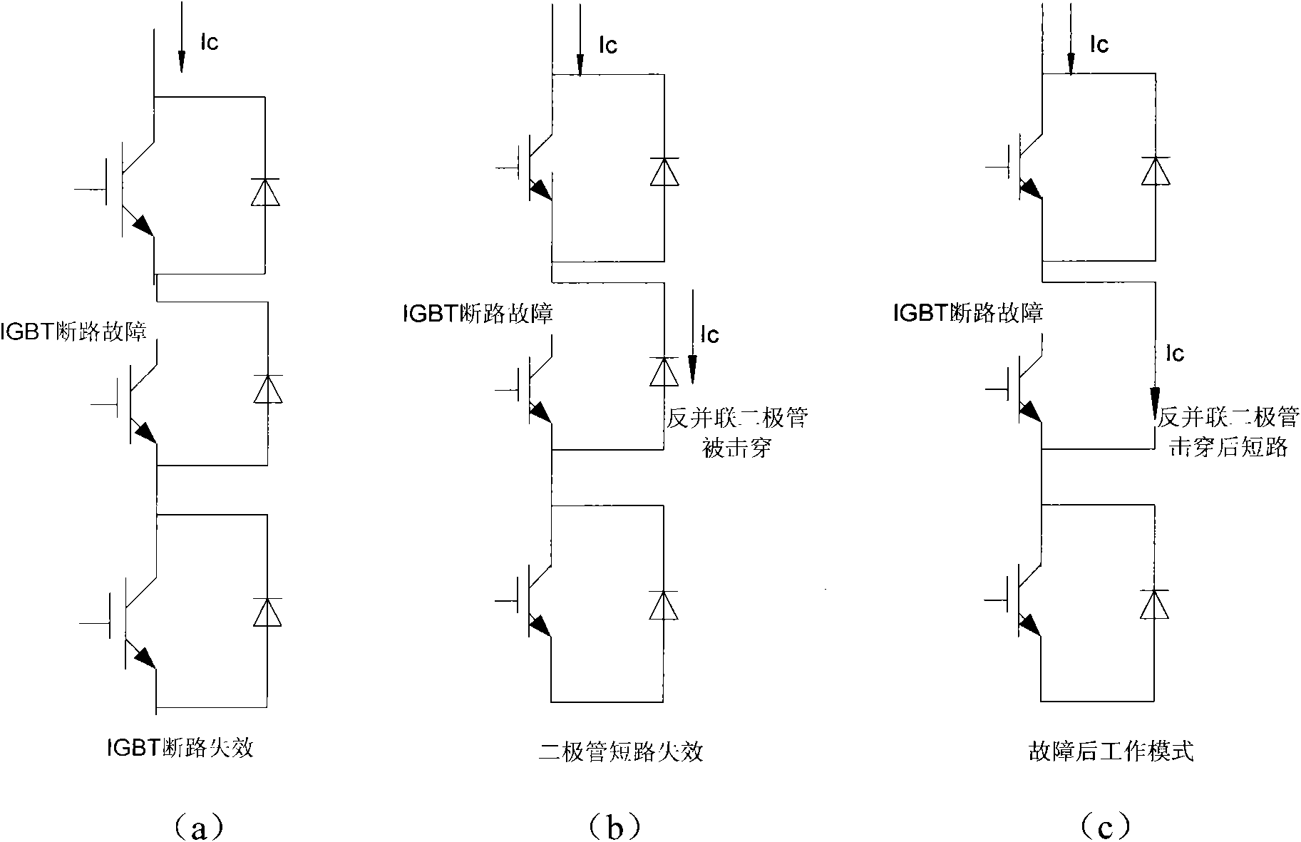 Welded IGBT and solderless diode-based series structure module