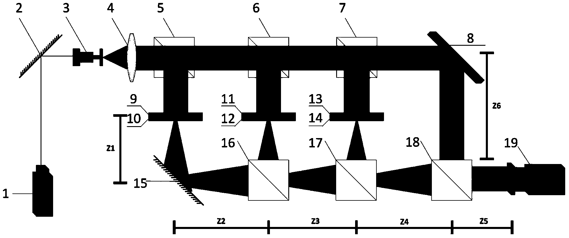 Color image encryption system and encryption and decryption method based on compression holography