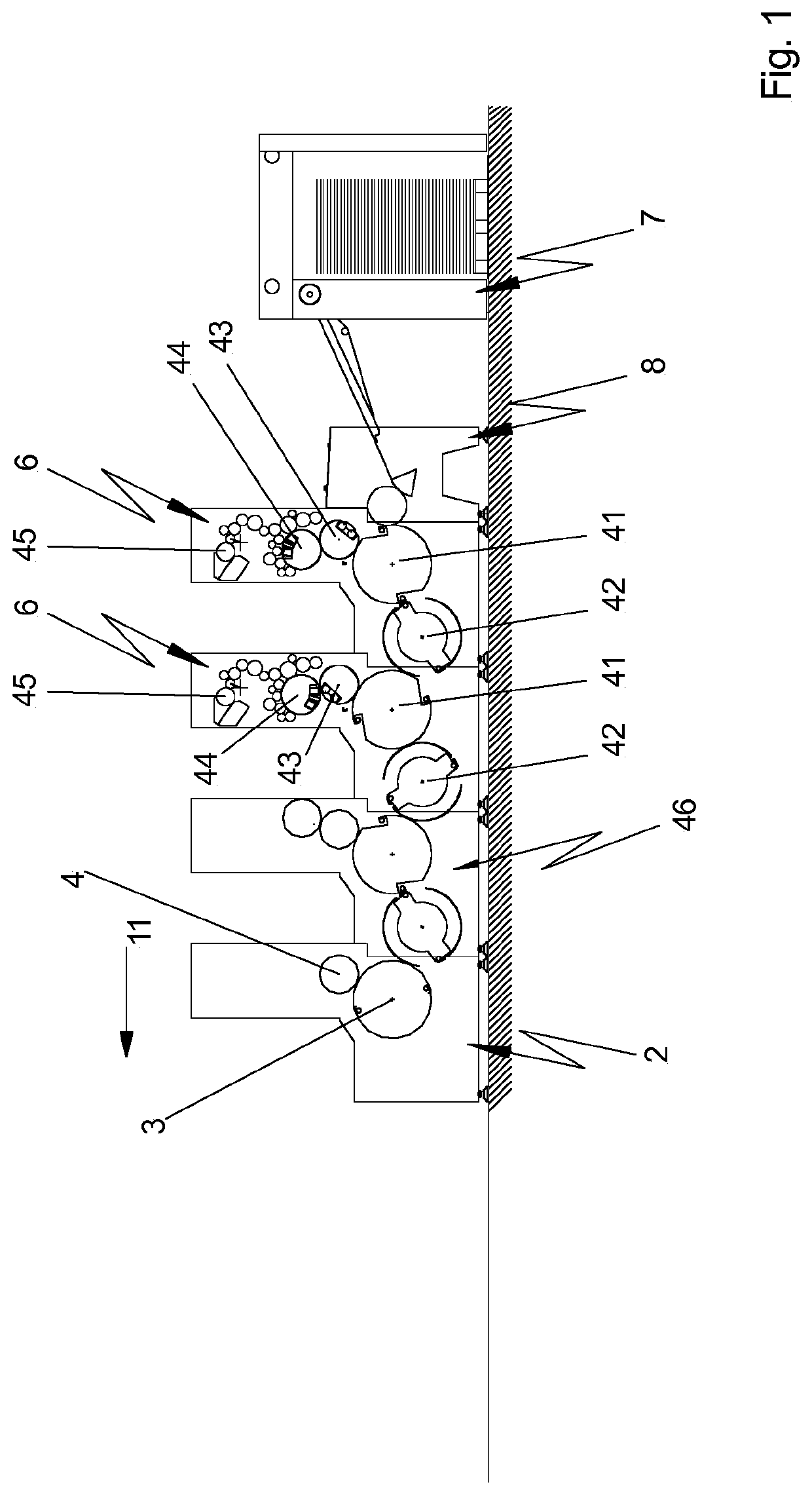 Device for treating substrates