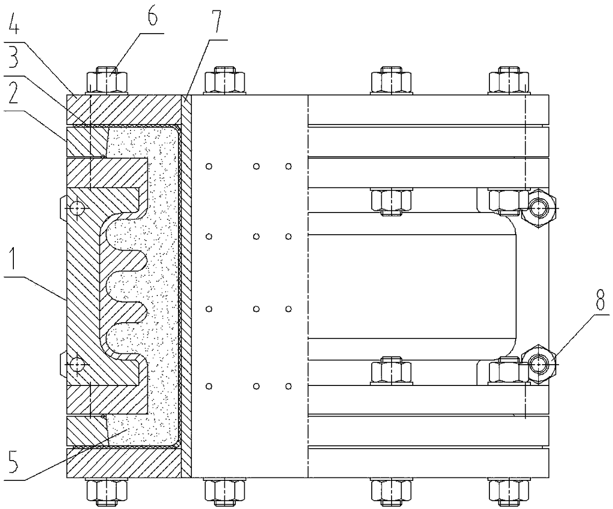 Polytetrafluoroethylene compensator and manufacturing technology thereof