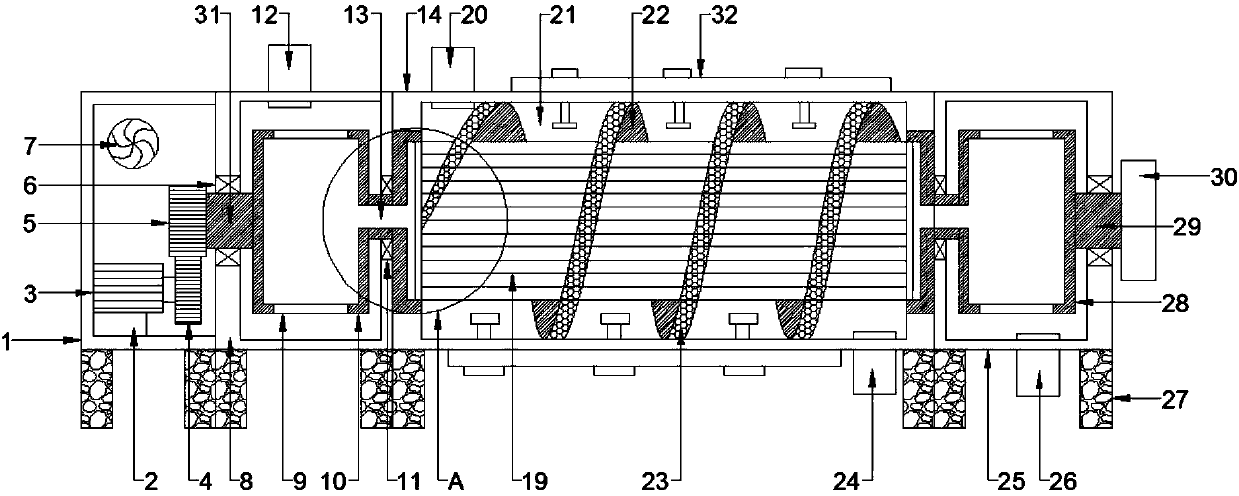 Rotary tube-plate type heat exchanger