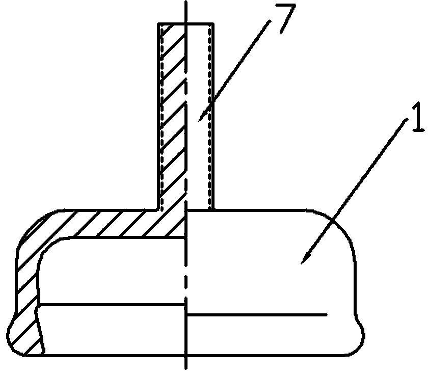 Stain-resistant burst-preventing rigid suspension insulator for urban mass transit metro contact network