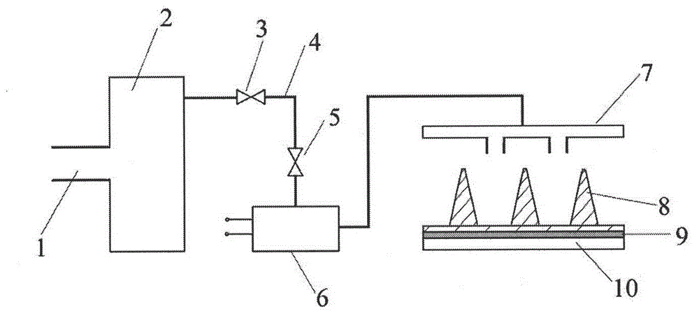 Pulse jet flow finned cooling device