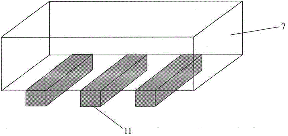 Pulse jet flow finned cooling device