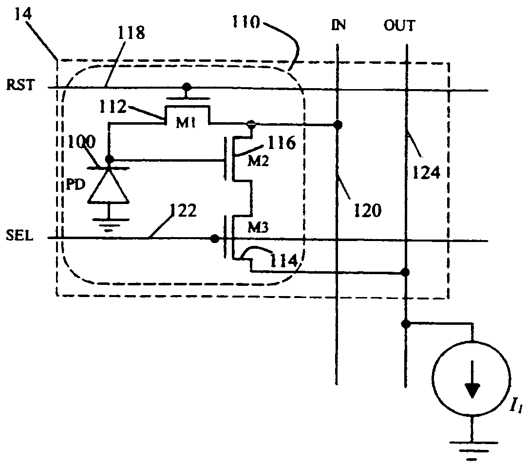 CMOS image sensor with noise cancellation