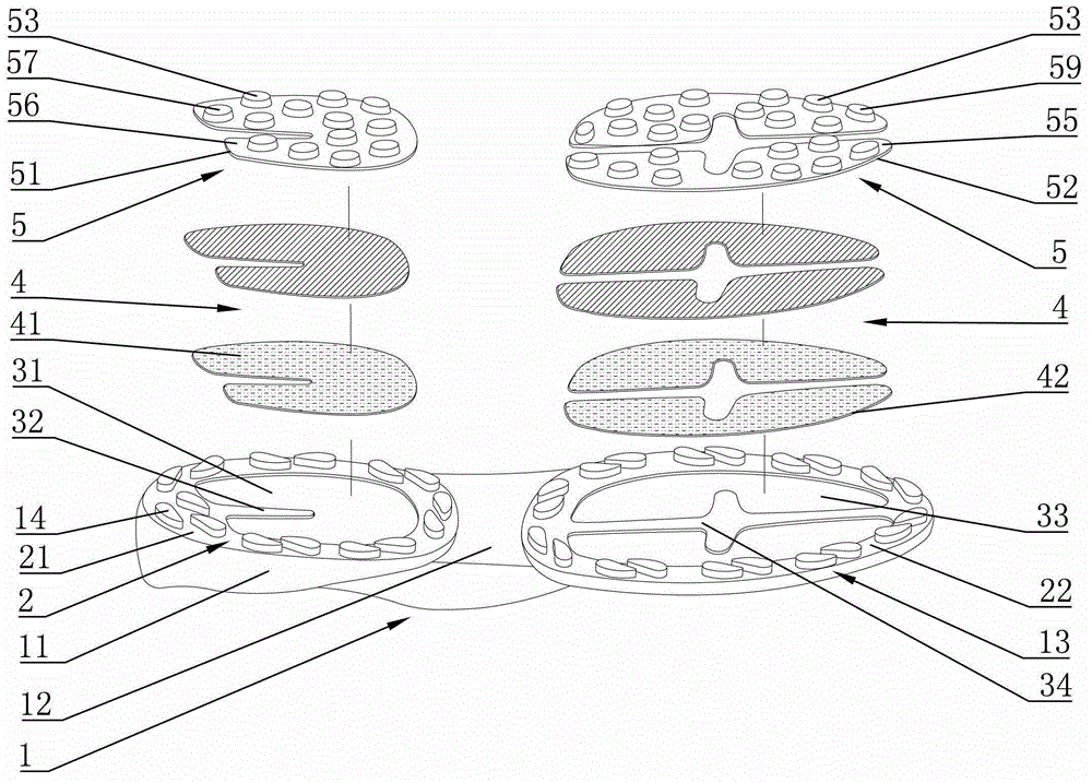 A shoe sole with replaceable sole and shoes using the shoe sole