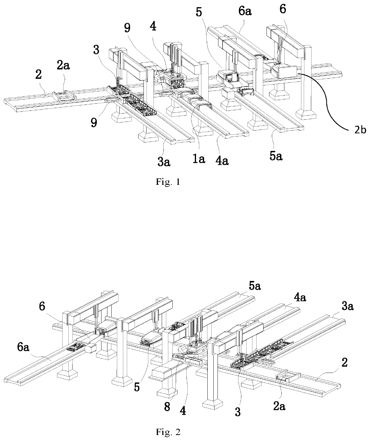 Assembling system of belt buckle