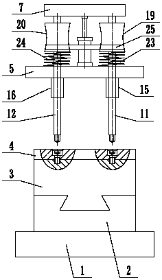 Dovetail groove slide block type guide rail automatic tightening device