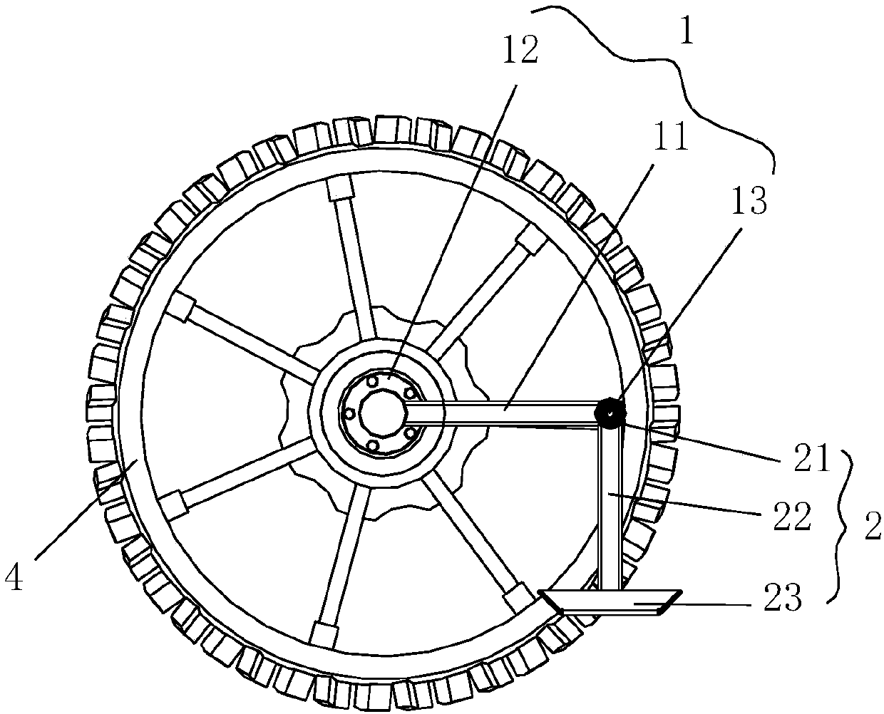 Self-rescue device of self-propelled agricultural vehicle