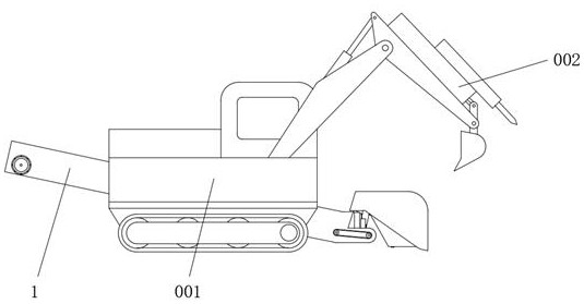 Small excavation crusher for underground roadway of coal mine