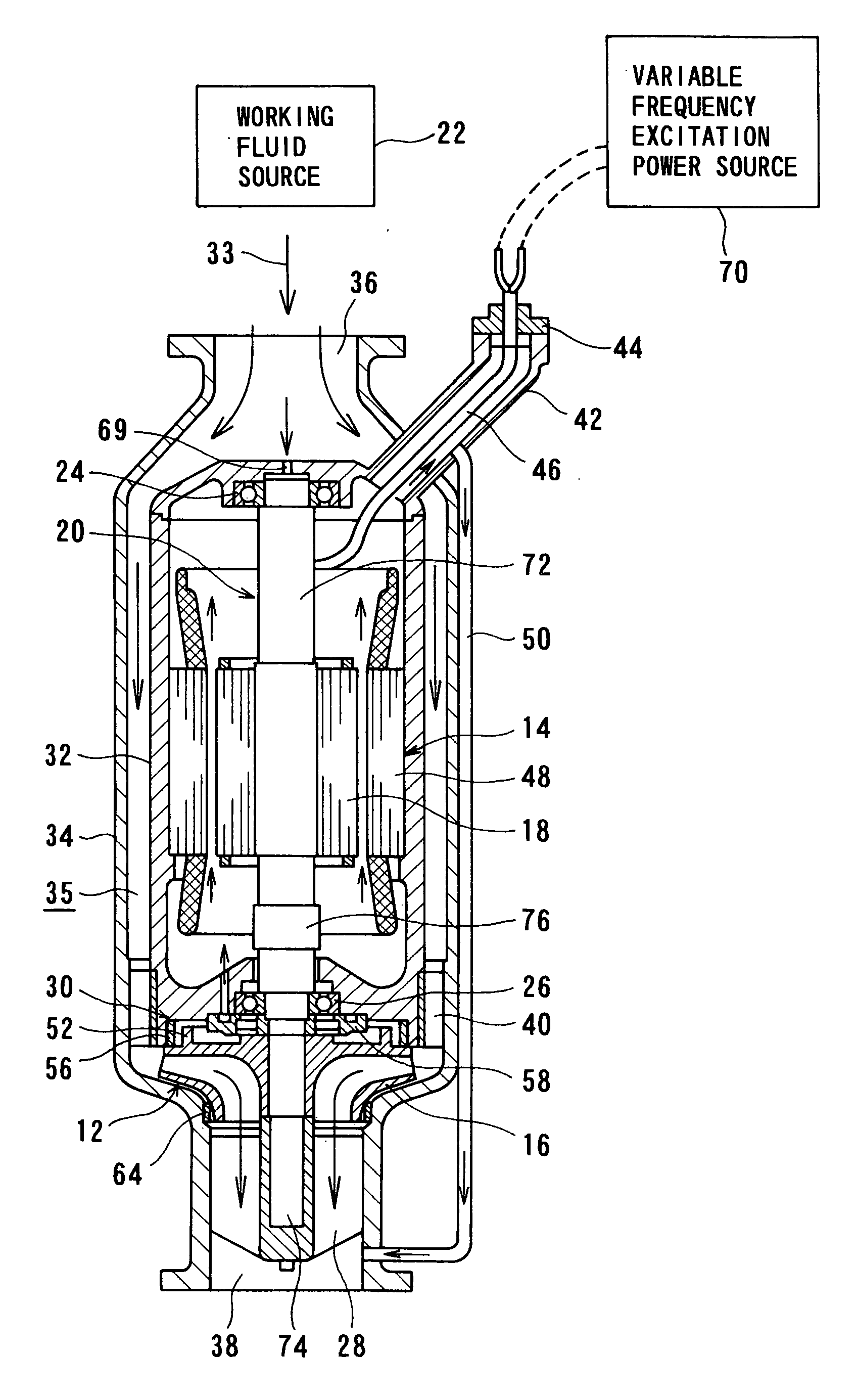 Submerged turbine generator