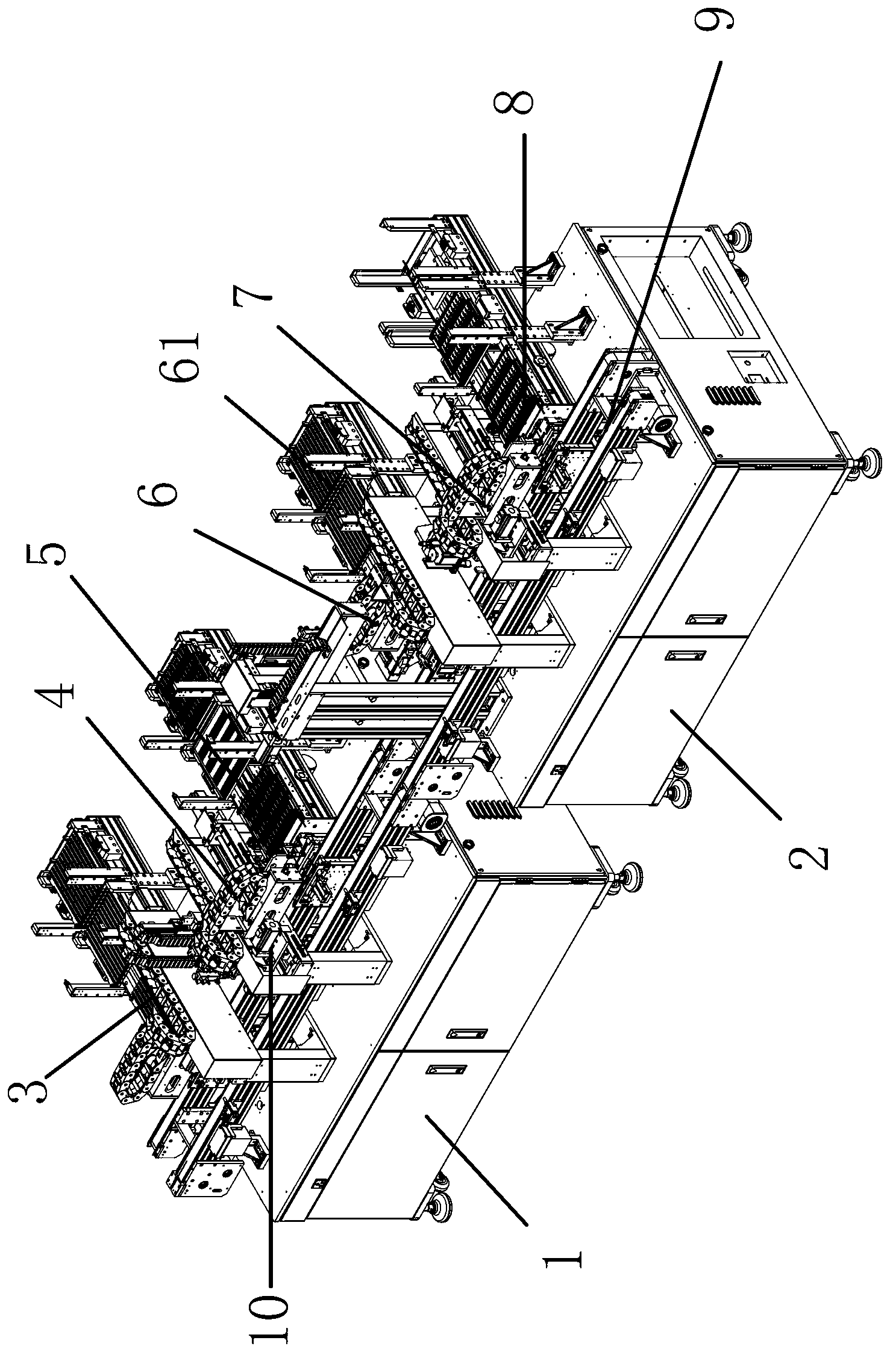 Magnetic core assembling machine