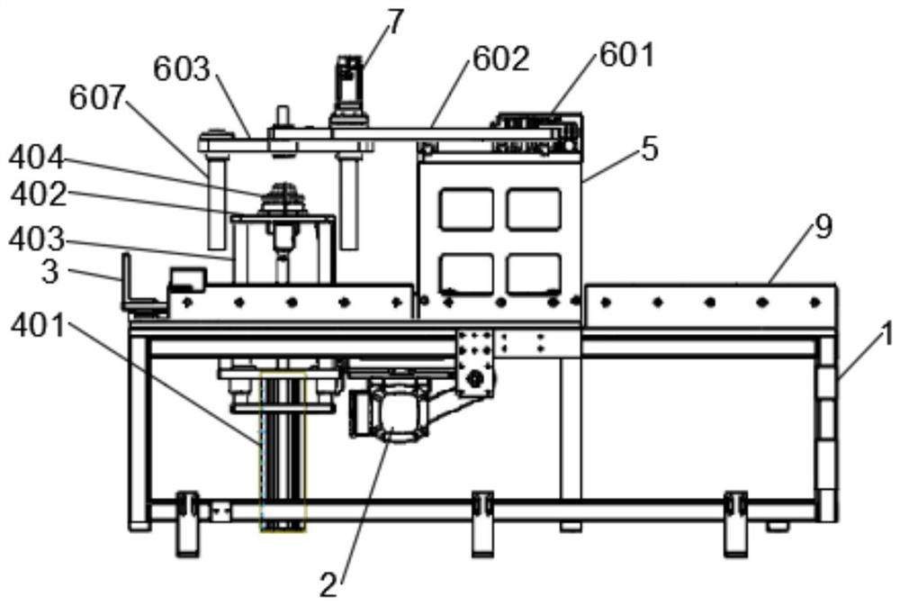 A tire automatic centering equipment suitable for automobile tire automatic tightening system