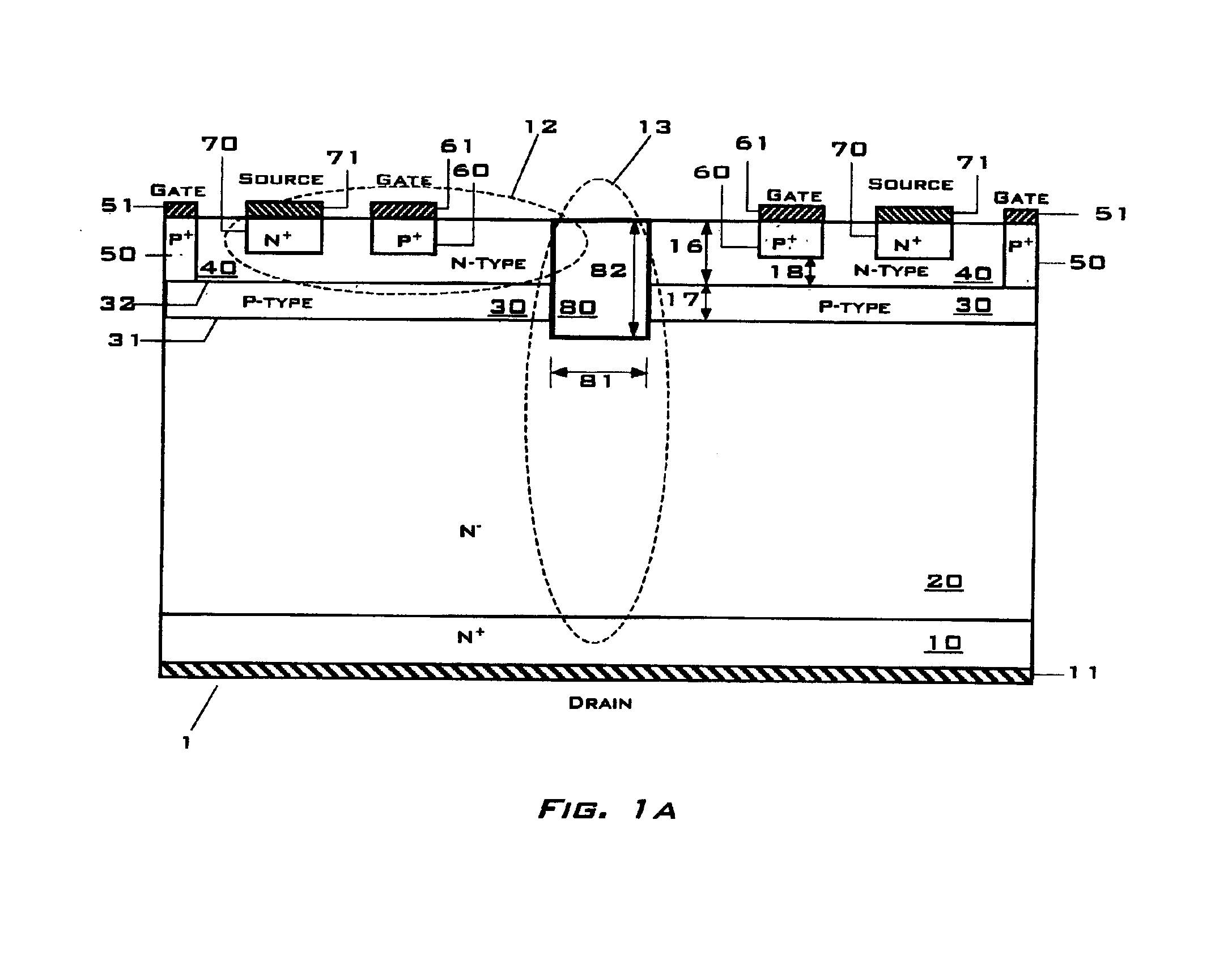 Double-gated vertical junction field effect power transistor