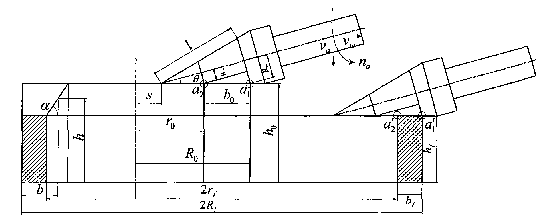 Method for determining stable formation domain for radial-axial ring rolling