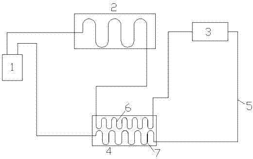 Heat pump pre-cooling waste heat recovery system before throttling of integrated heat pump water heater