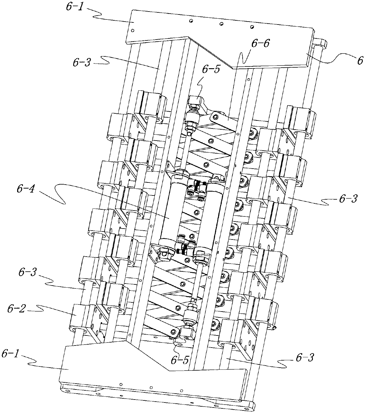 Conveying and cutting device for production of polystyrene foam boards