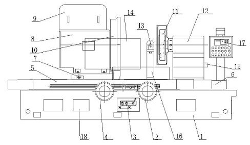 Cylindrical grinding machine for bearing ring