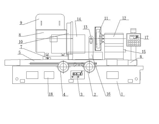 Cylindrical grinding machine for bearing ring