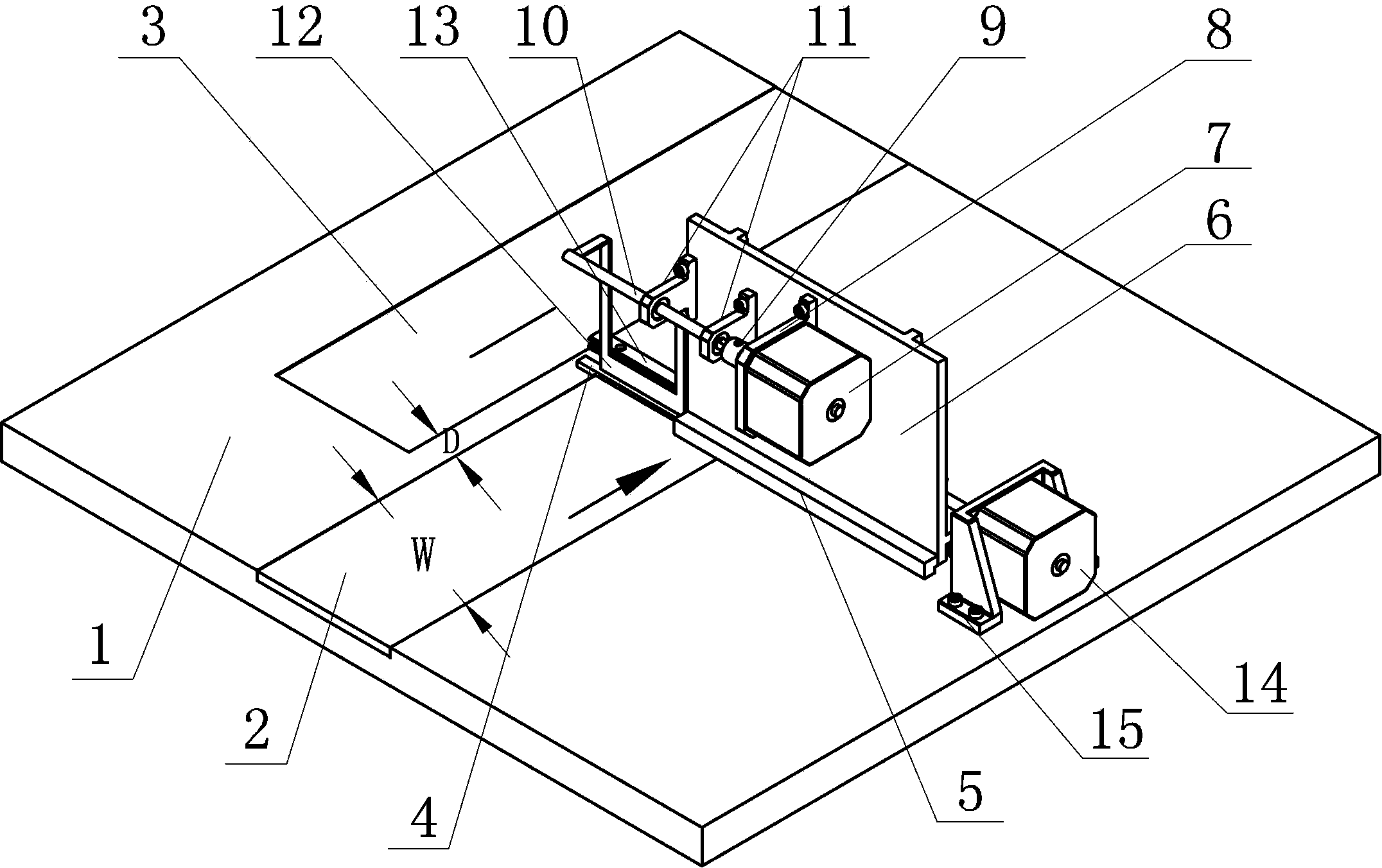 Automatic feeding mechanism of E-type magnetic material vision inspection device