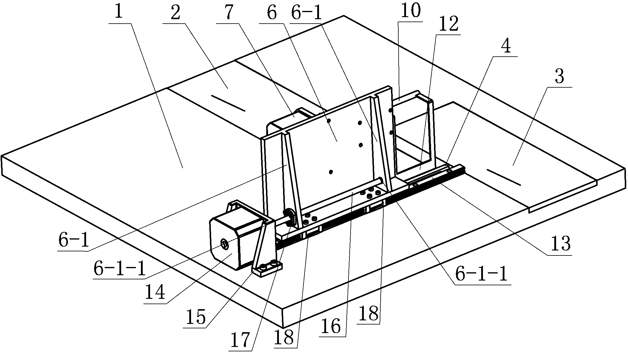 Automatic feeding mechanism of E-type magnetic material vision inspection device