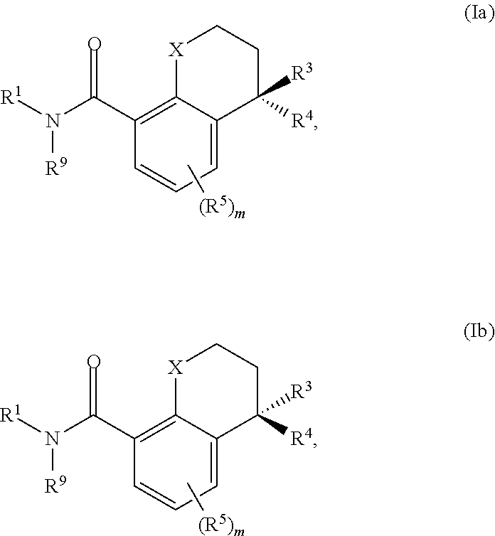 Substituted chromane-8-carboxamide compounds and analogues thereof, and methods using same