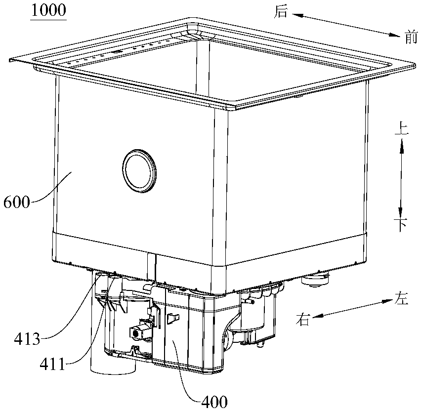 Water groove type bowl washing machine