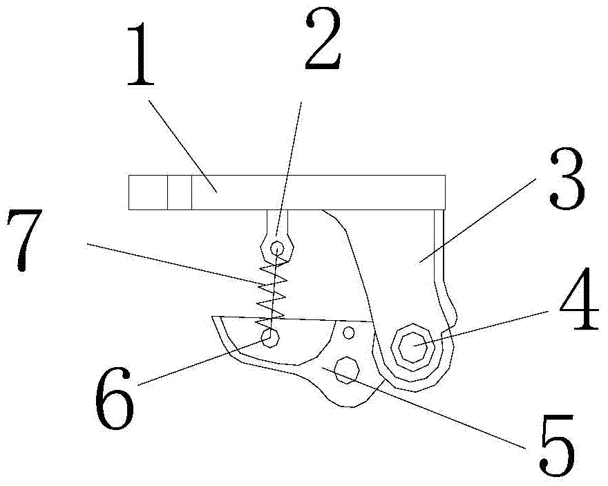 Refrigerator door self-locking mechanism