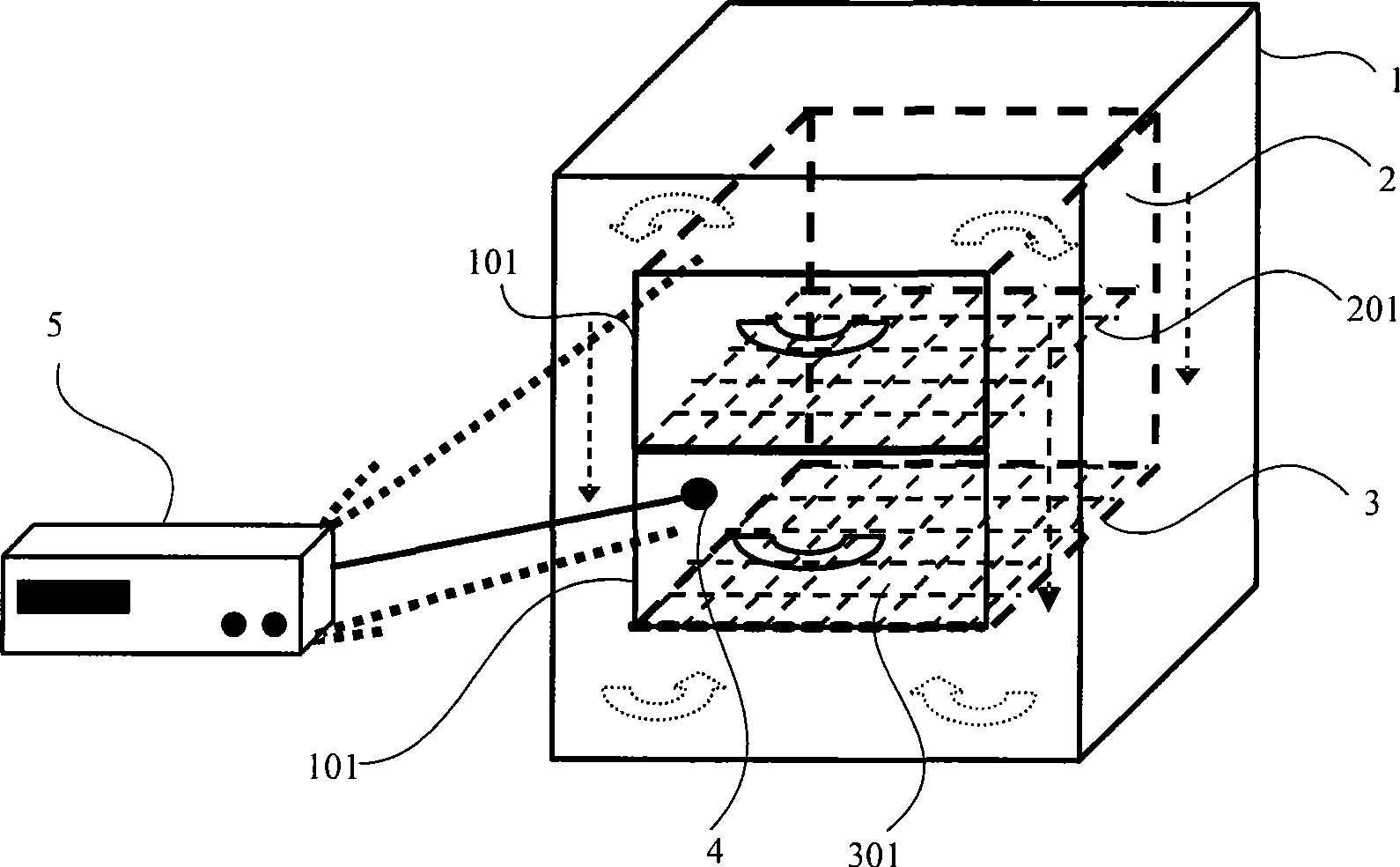 Adsorbent thermal desorption regeneration method and device thereof