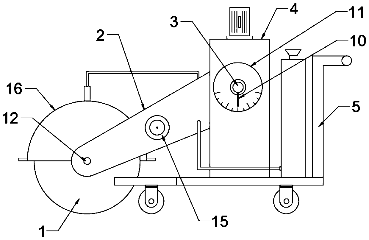 Accurate joint cutting device for bridge road