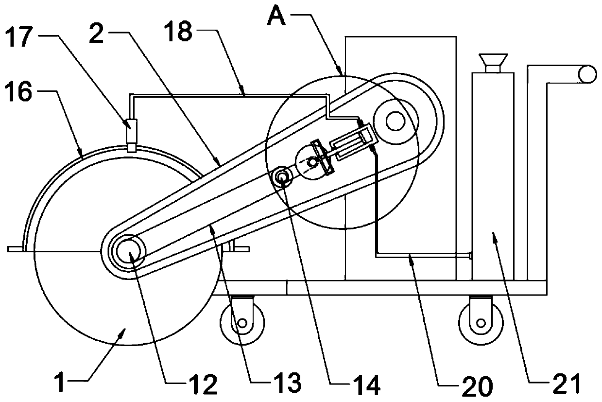 Accurate joint cutting device for bridge road