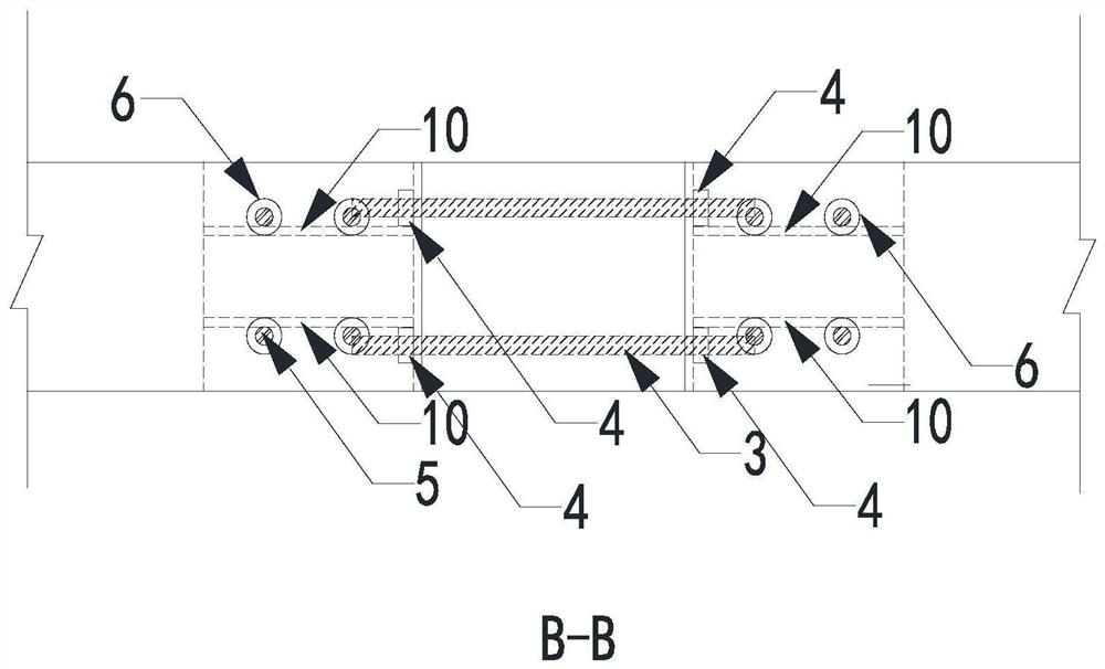 Prefabricated beam connecting support and connecting method