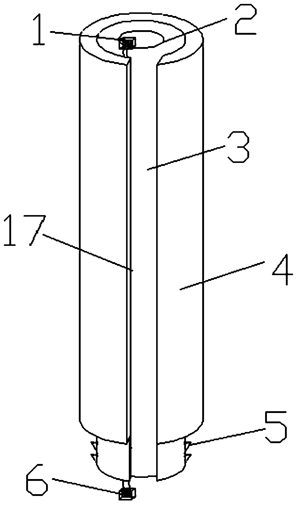 Ice removing and snow melting protection device used for bridge stay cable