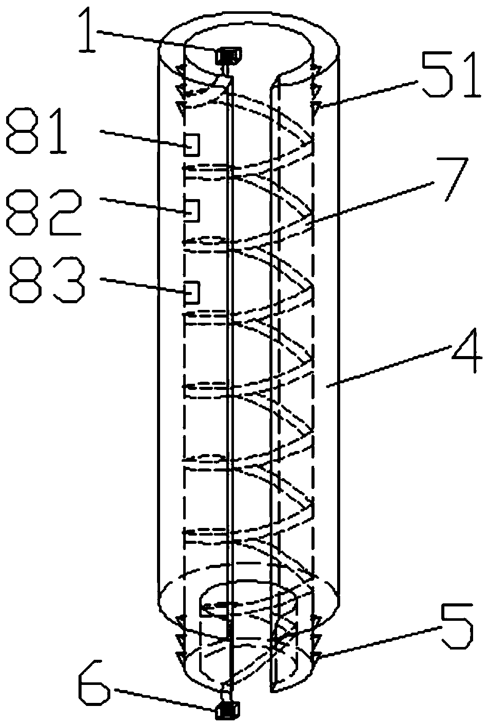 Ice removing and snow melting protection device used for bridge stay cable