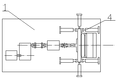 Main bearing reduced scale performance test bench of large wind turbine