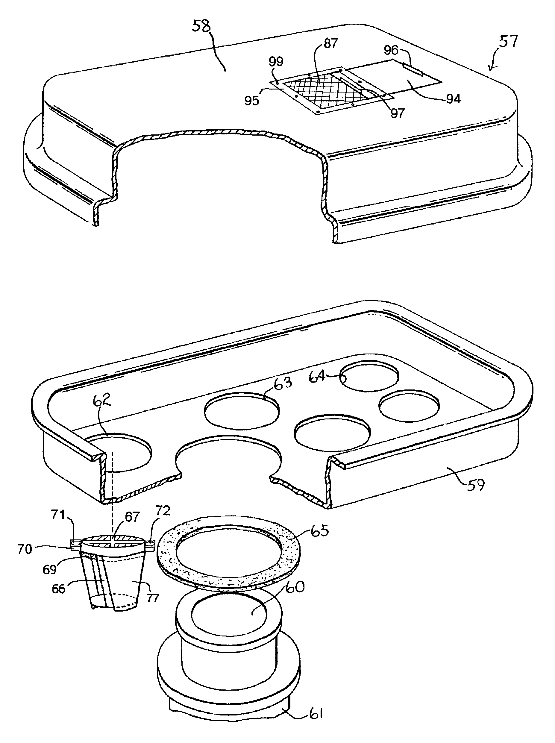 Carburetor air flow structure